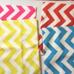 Colorful Chevron Patterned Fabric cushion cover for outside 16x16